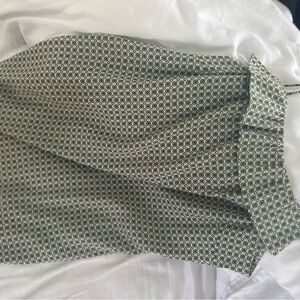 J. Crew Green A-Line Midi Top for Casual Wear